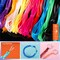 Lanyard String Kit, 12 Colors Plastic String Lacing Cord, Glossy Bright Color, Lanyard String for Crafts, Bracelets and Jewelry Making String Weaving Kit, Plastic String for Bracelets